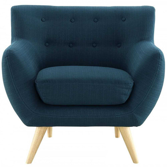 Remark Upholstered Fabric Armchair, Azure