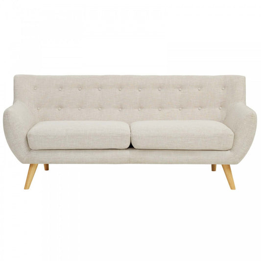 Remark Upholstered Fabric Sofa, Beige