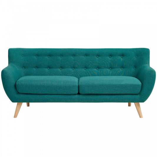 Remark Upholstered Fabric Sofa, Teal
