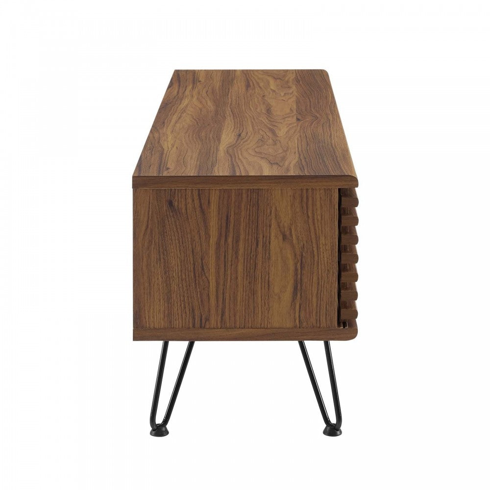 Render 46" Media Console TV Stand, Walnut, EEI-4586-WAL