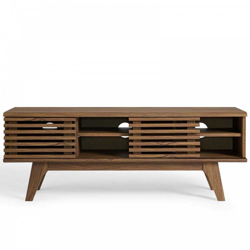 Render 46" Media Console TV Stand, Walnut, EEI-3837-WAL
