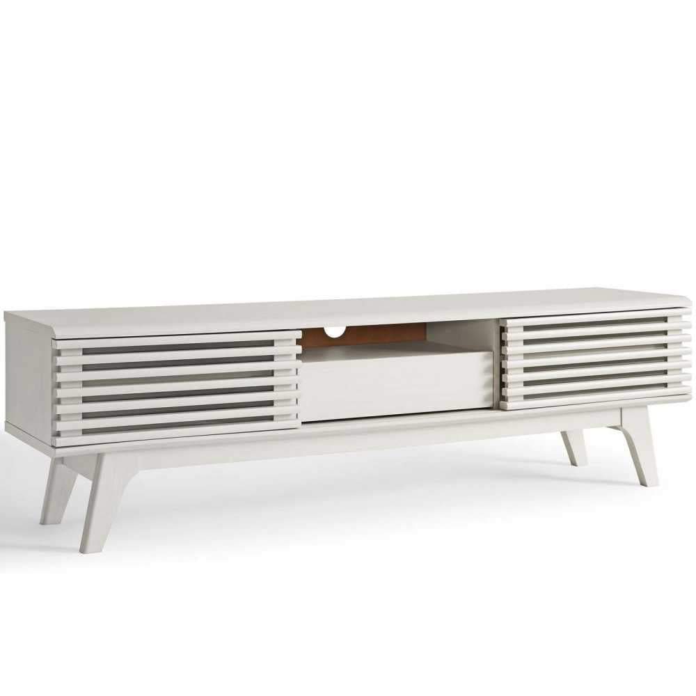Render 59" TV Stand, White
