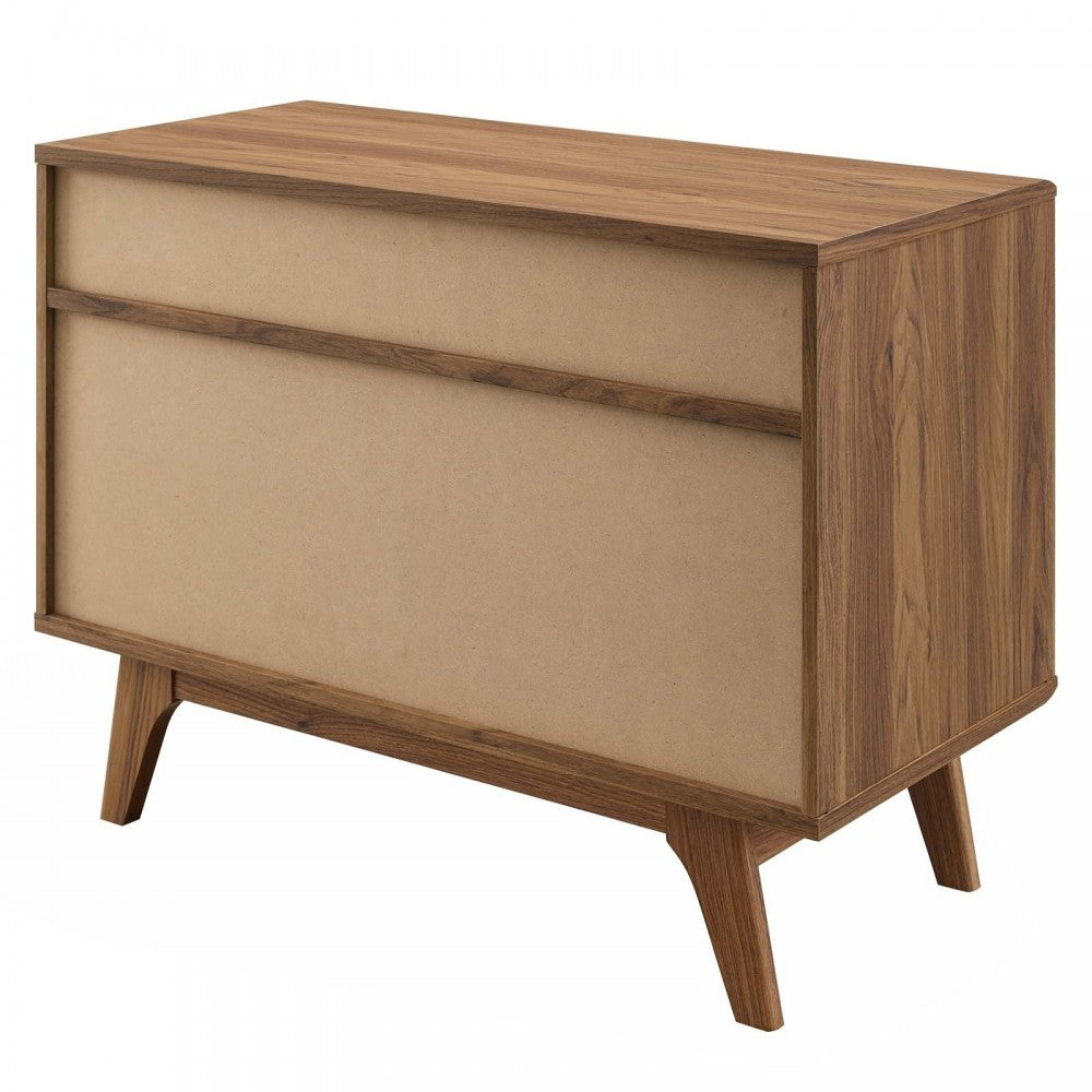 Render Vinyl Record Display Stand, Walnut, EEI-4323-WAL