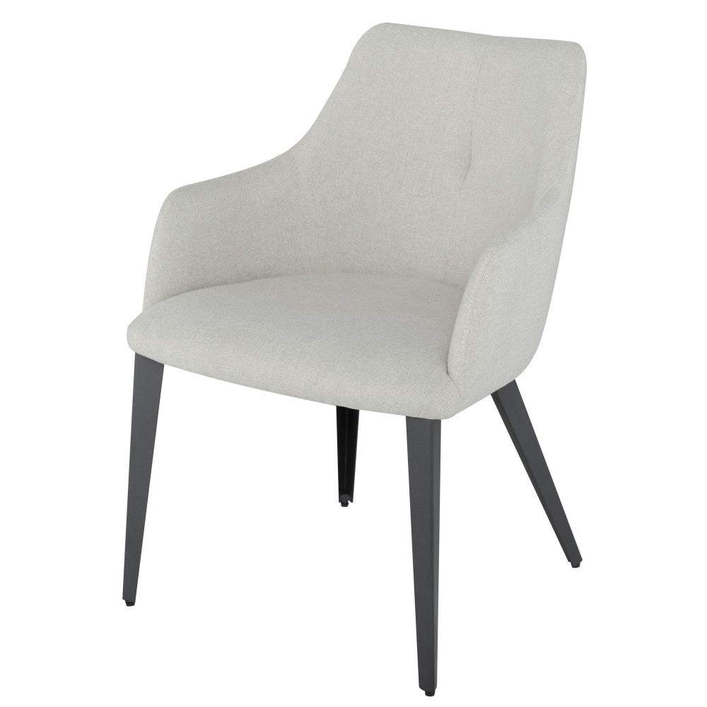 Renee Stone Gray Fabric Dining Chair