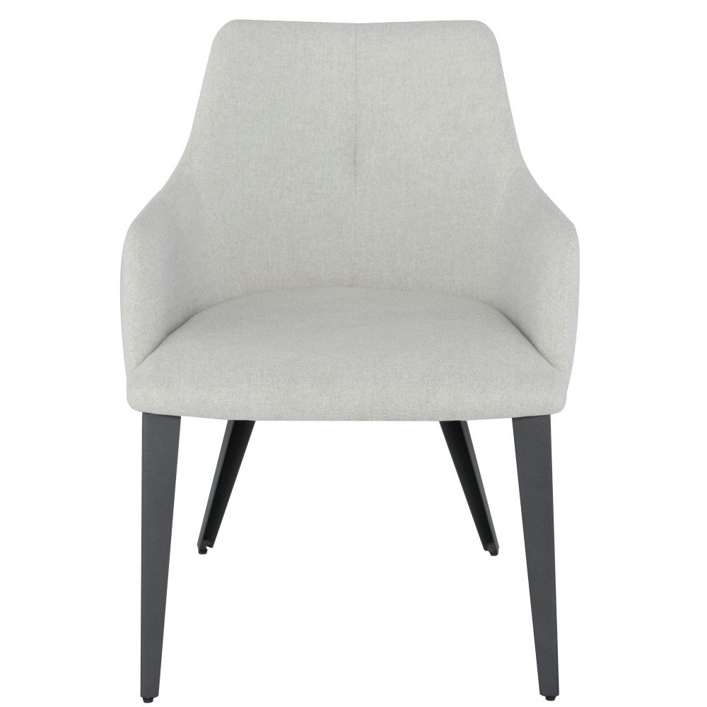 Renee Stone Gray Fabric Dining Chair