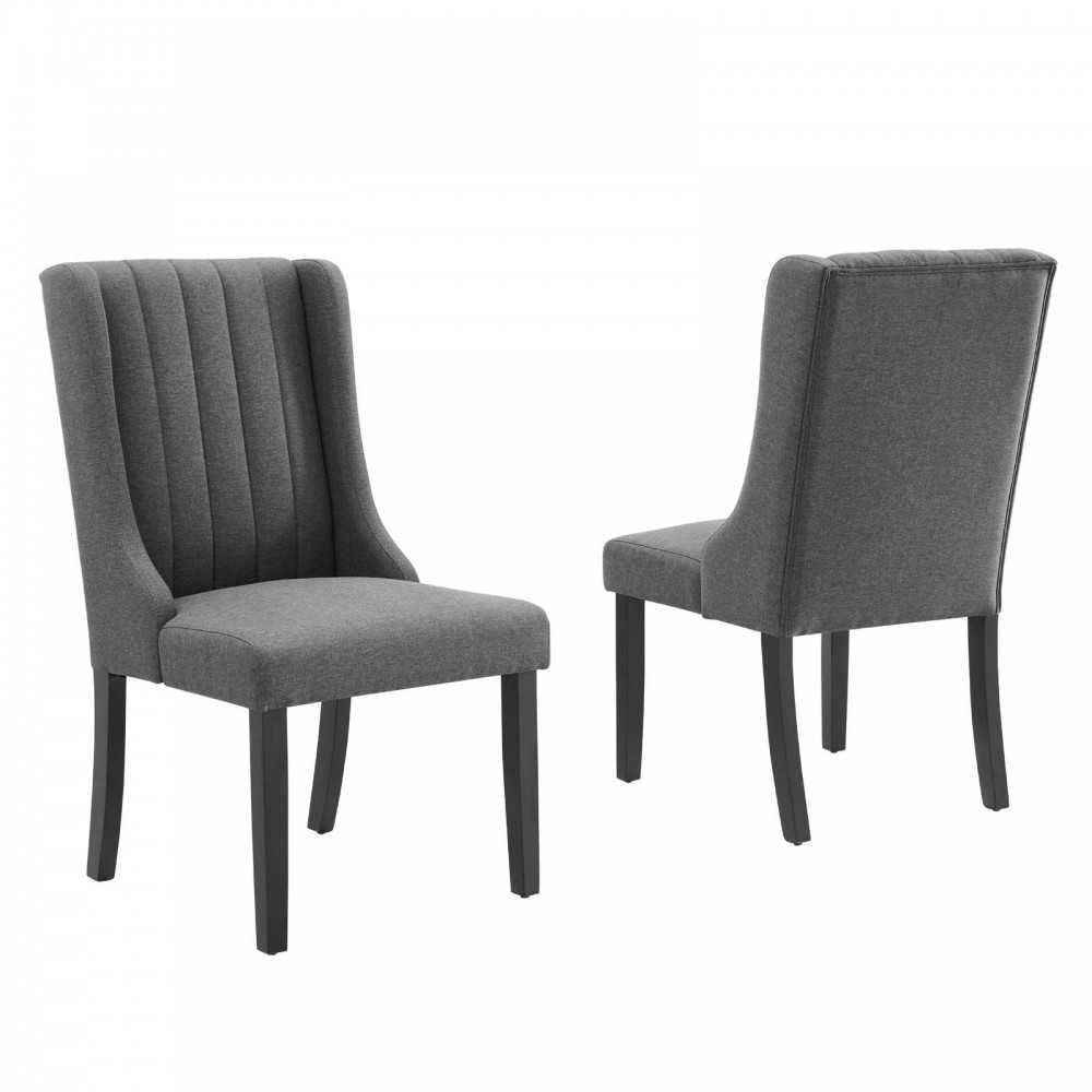 Renew Parsons Fabric Dining Side Chairs - Set of 2, Gray