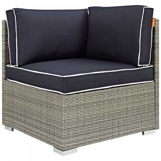 Repose Outdoor Patio Corner, Gray, EEI-2956-LGR-NAV