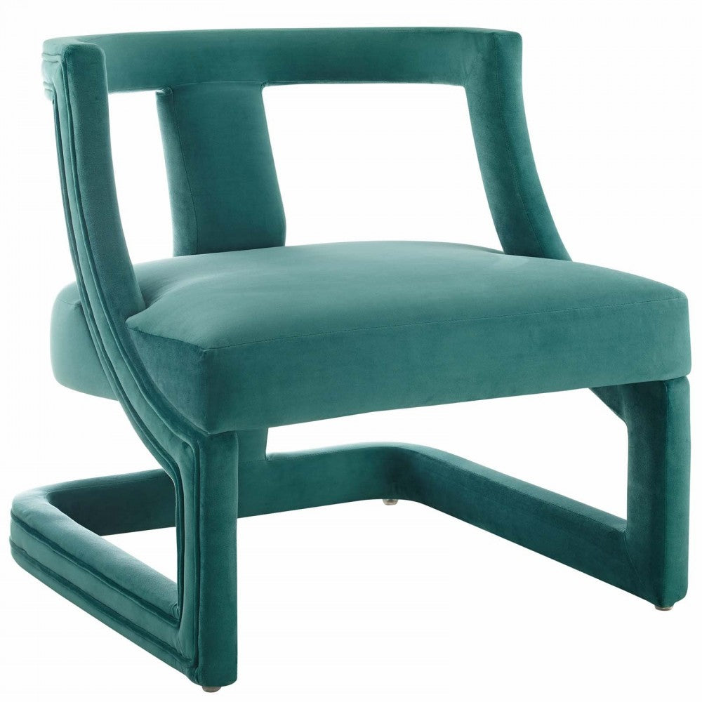 Requisite Armchair Performance Velvet Set of 2, Teal