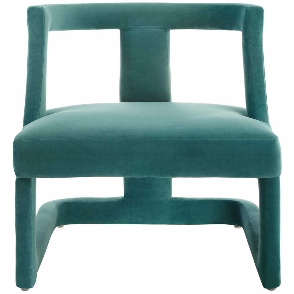 Requisite Armchair Performance Velvet Set of 2, Teal