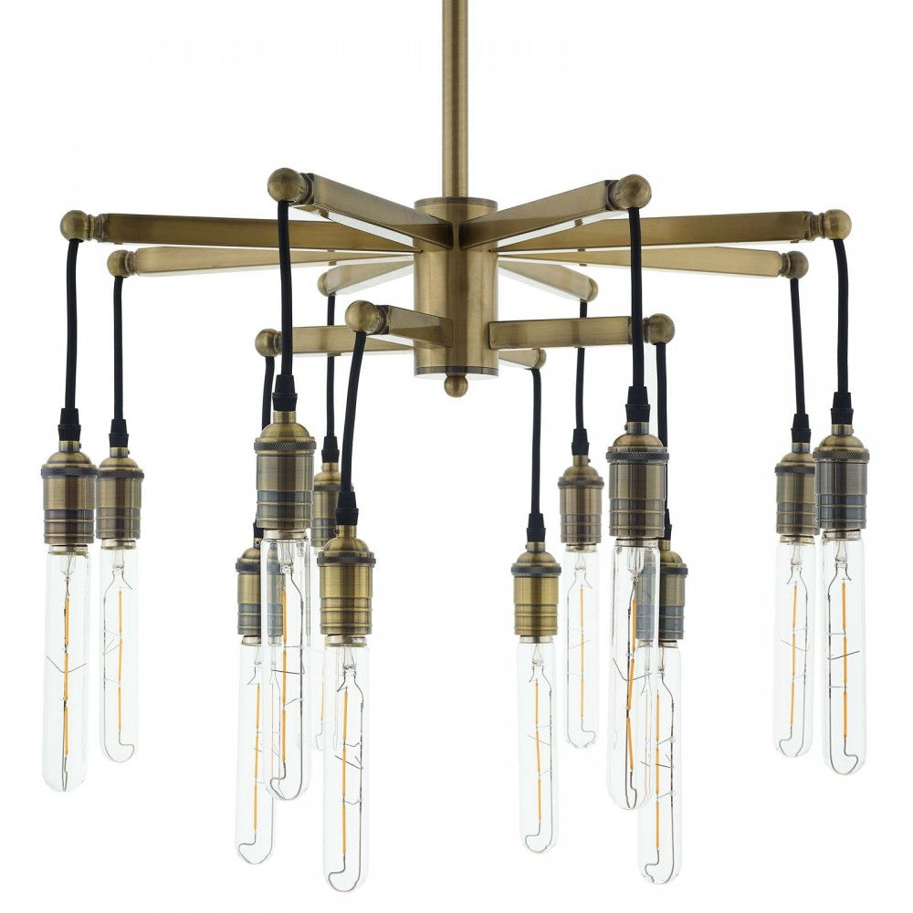 Resolve Antique Brass Ceiling Light Pendant Chandelier