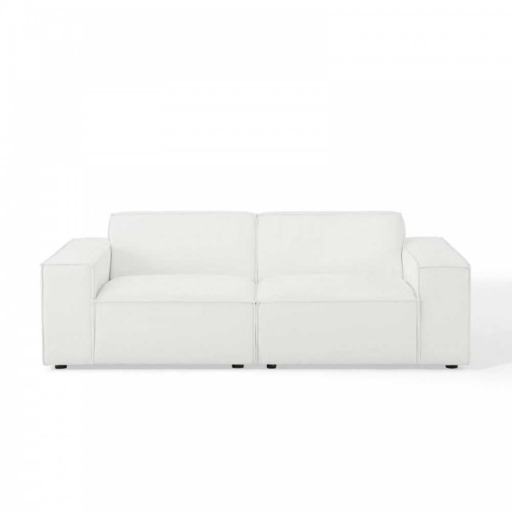 Restore 2-Piece Sectional Sofa, White