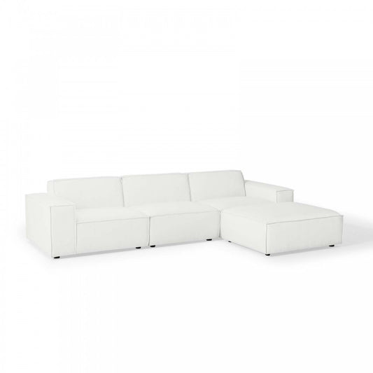 Restore 4-Piece Sectional Sofa, White, EEI-4113-WHI