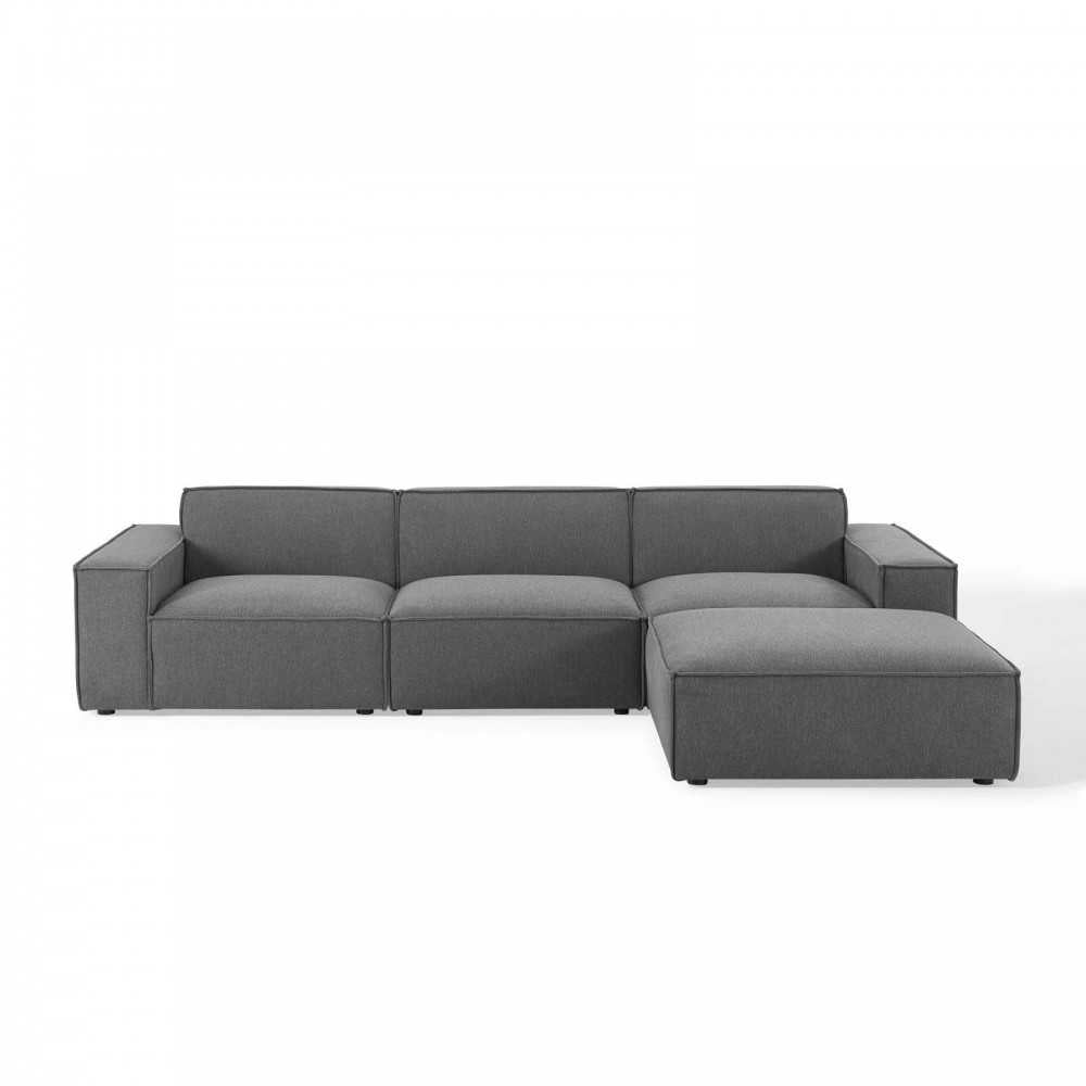 Restore 4-Piece Sectional Sofa, Charcoal, EEI-4113-CHA