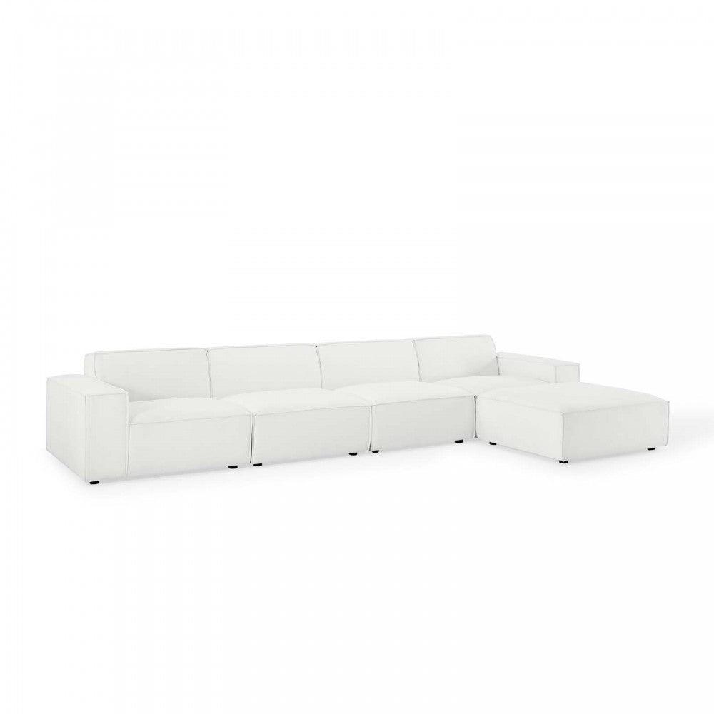 Restore 5-Piece Sectional Sofa, White, EEI-4115-WHI