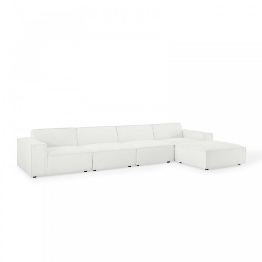 Restore 5-Piece Sectional Sofa, White, EEI-4115-WHI