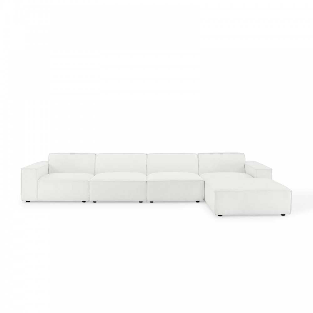 Restore 5-Piece Sectional Sofa, White, EEI-4115-WHI