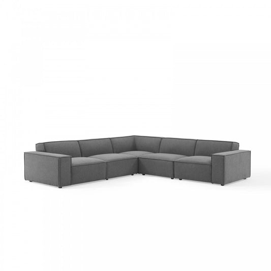 Restore 5-Piece Sectional Sofa, Charcoal, EEI-4117-CHA