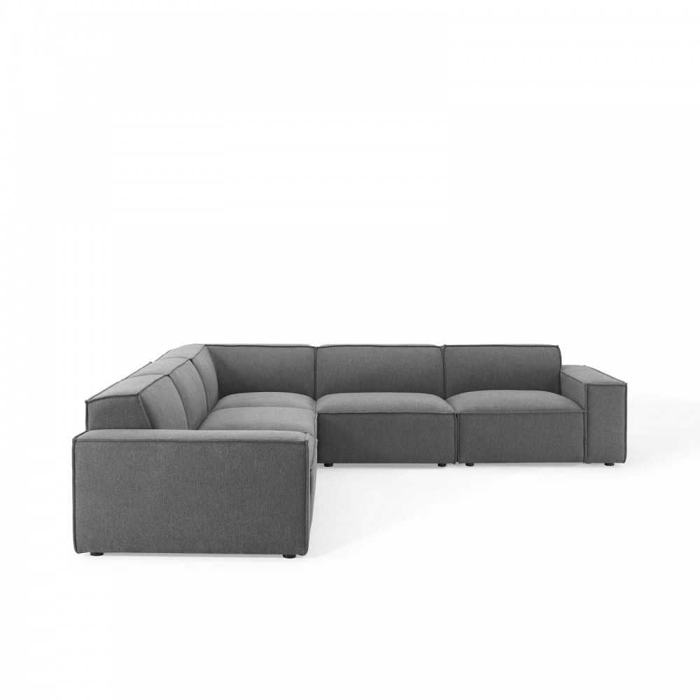 Restore 5-Piece Sectional Sofa, Charcoal, EEI-4117-CHA
