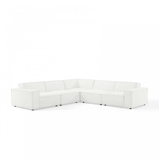 Restore 5-Piece Sectional Sofa, White, EEI-4117-WHI