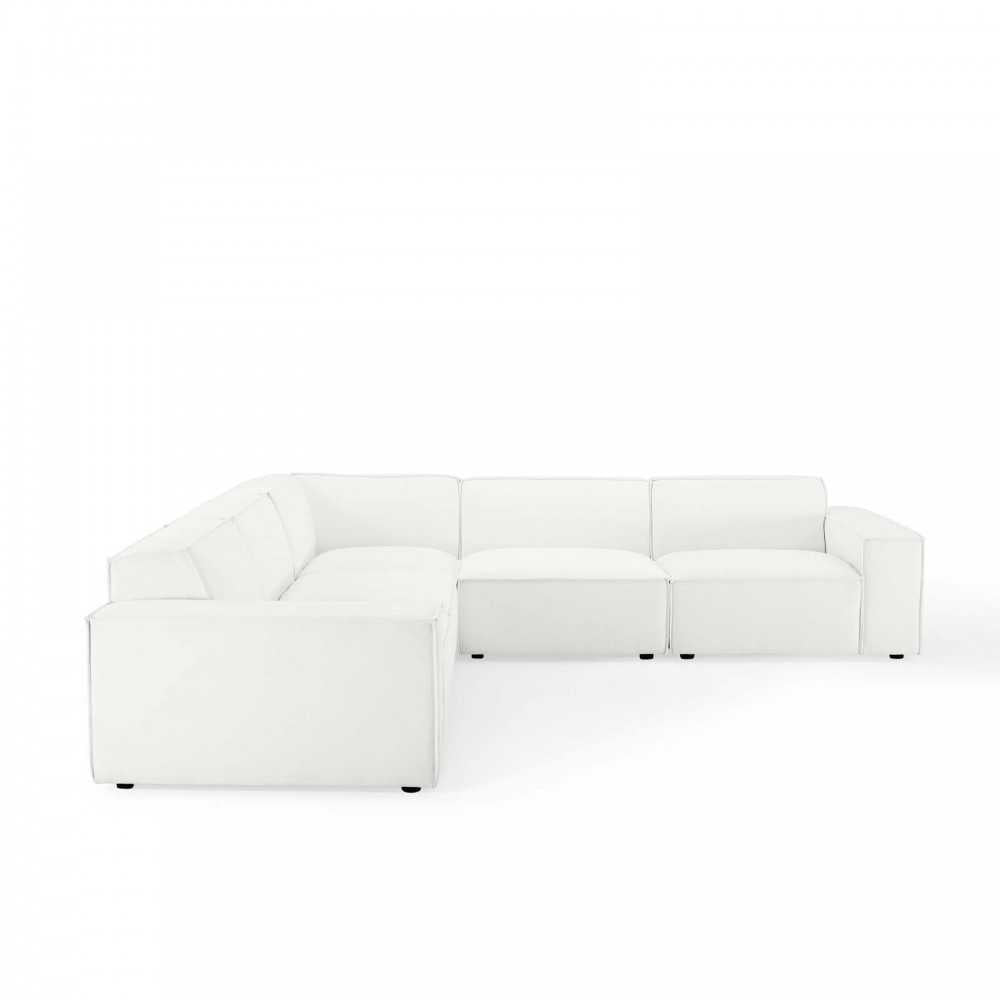 Restore 5-Piece Sectional Sofa, White, EEI-4117-WHI