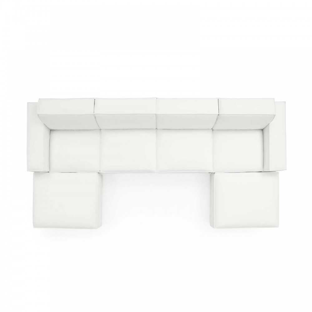 Restore 6-Piece Sectional Sofa, White, EEI-4116-WHI