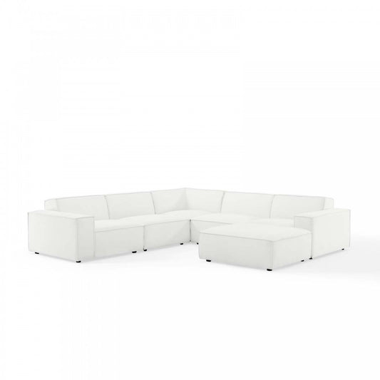 Restore 6-Piece Sectional Sofa, White, EEI-4118-WHI