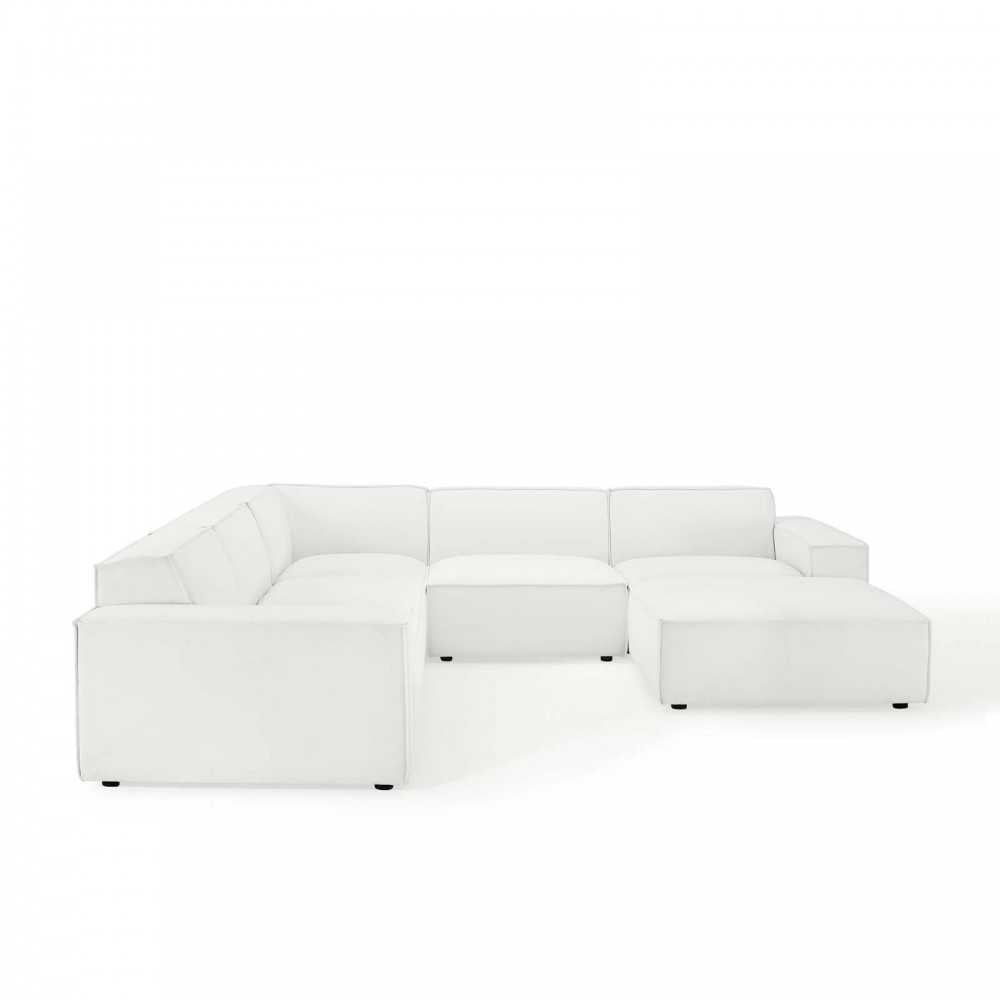 Restore 6-Piece Sectional Sofa, White, EEI-4118-WHI