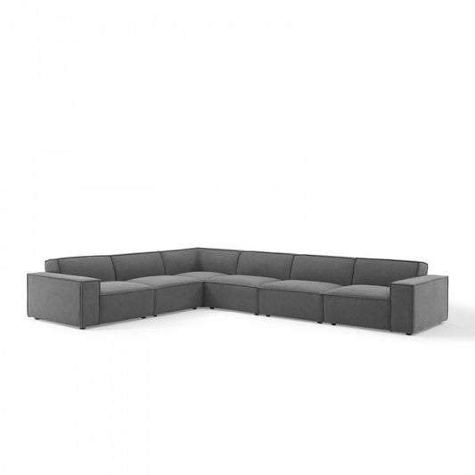 Restore 6-Piece Sectional Sofa, Charcoal, EEI-4119-CHA
