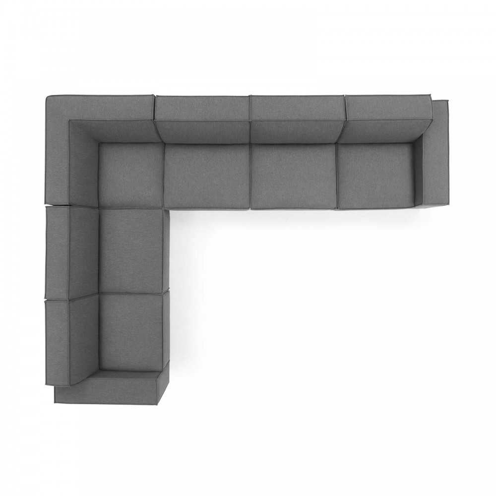 Restore 6-Piece Sectional Sofa, Charcoal, EEI-4119-CHA