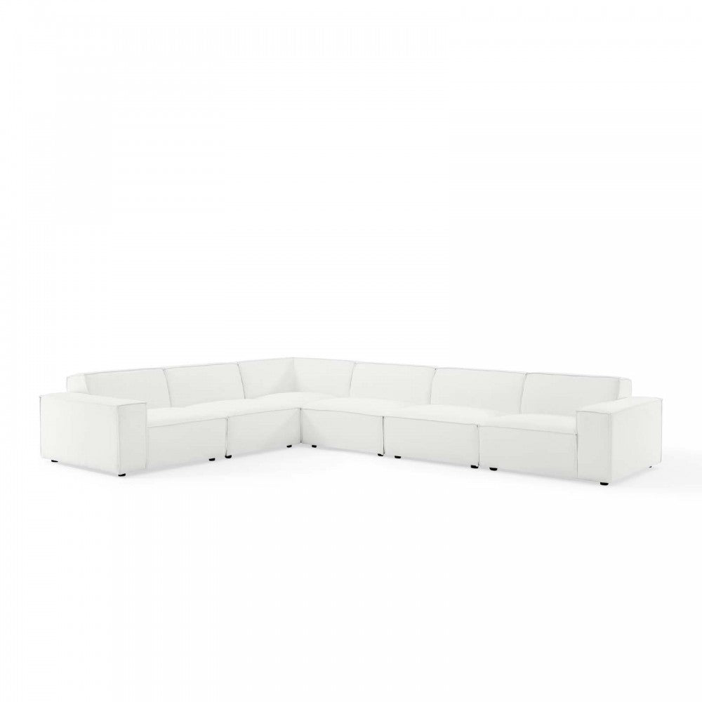 Restore 6-Piece Sectional Sofa, White, EEI-4119-WHI