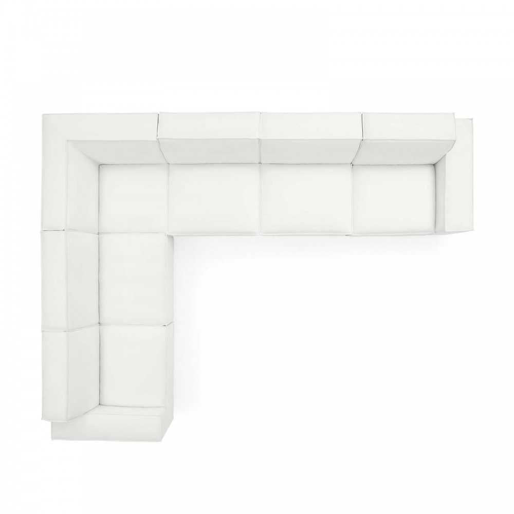 Restore 6-Piece Sectional Sofa, White, EEI-4119-WHI