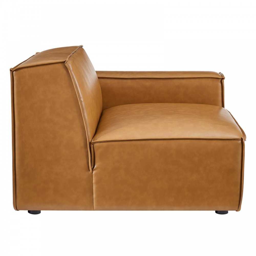Restore 6-Piece Vegan Leather Sectional Sofa, Tan, EEI-4715-TAN