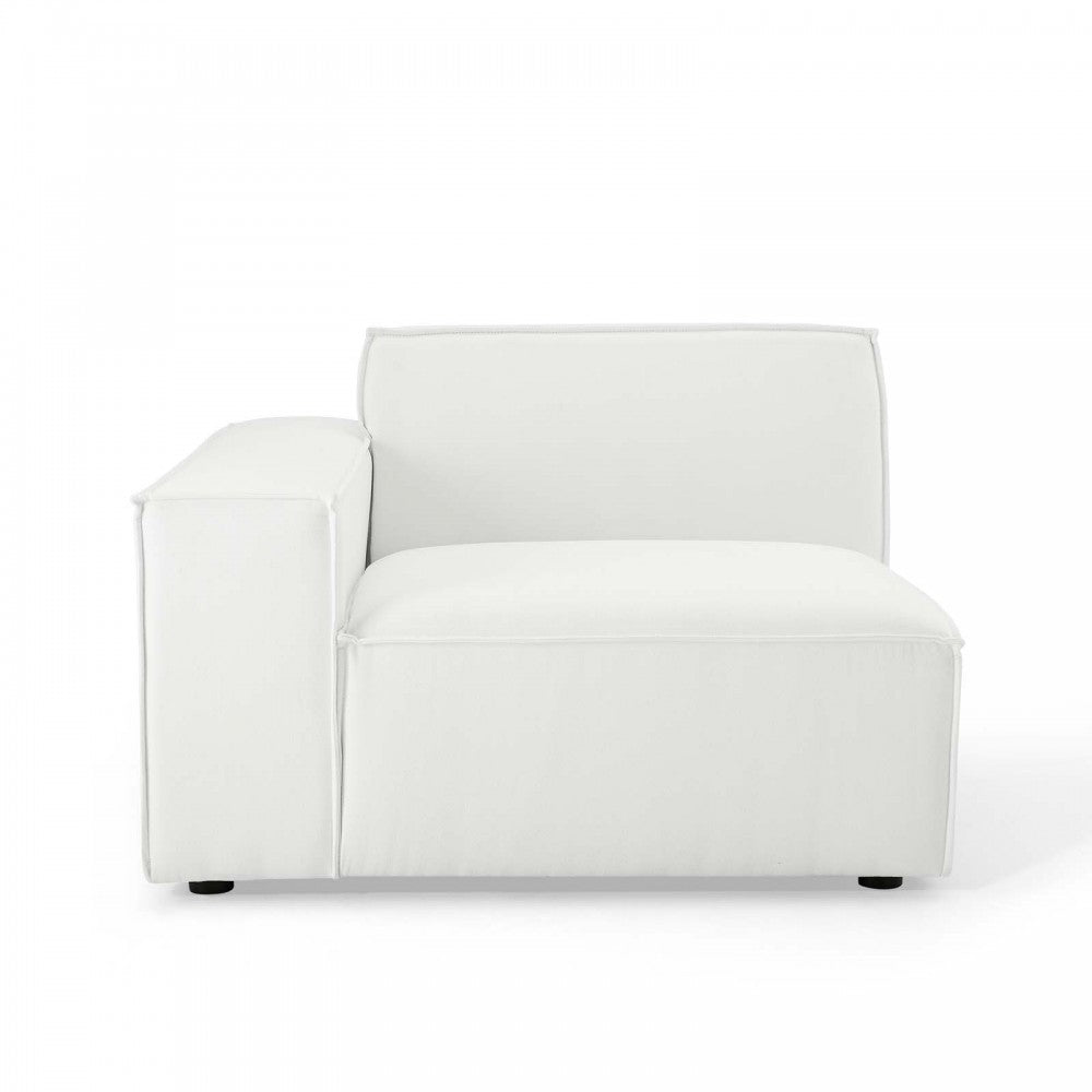 Restore Left-Arm Sectional Sofa Chair, White