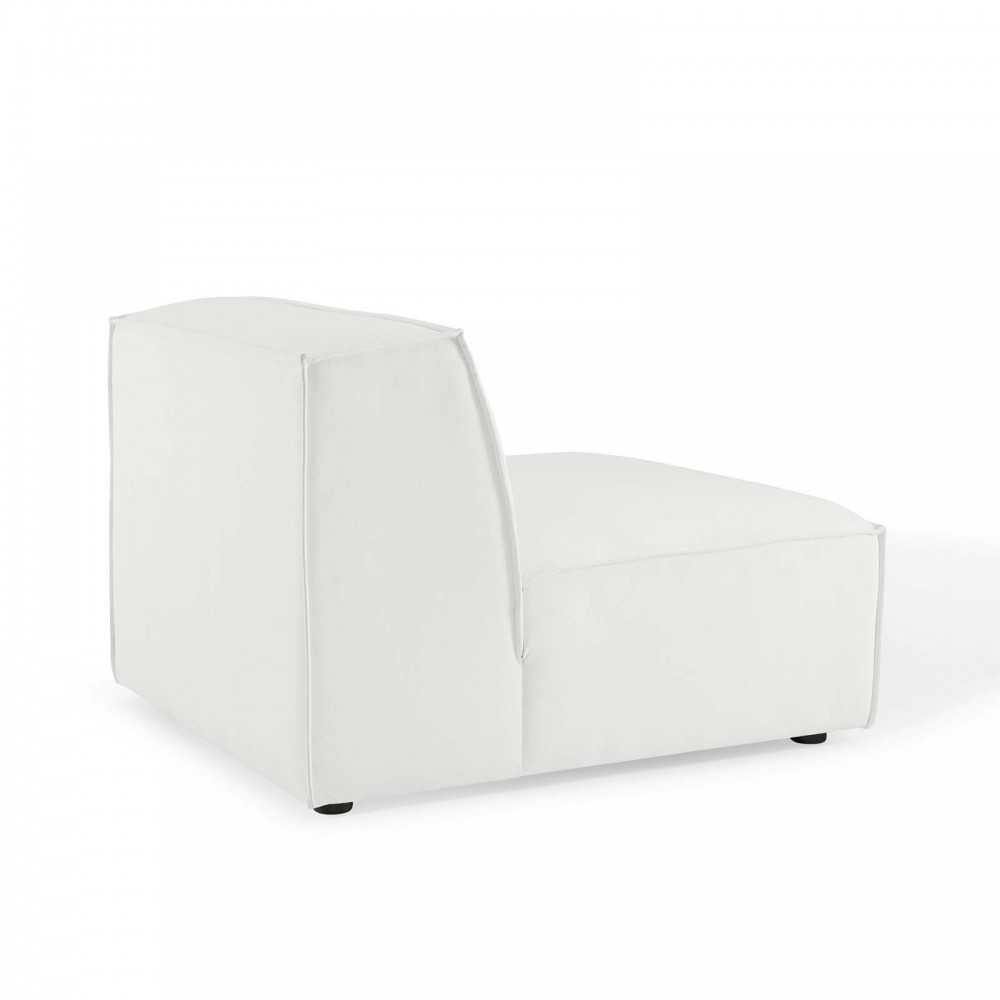 Restore Sectional Sofa Armless Chair, White