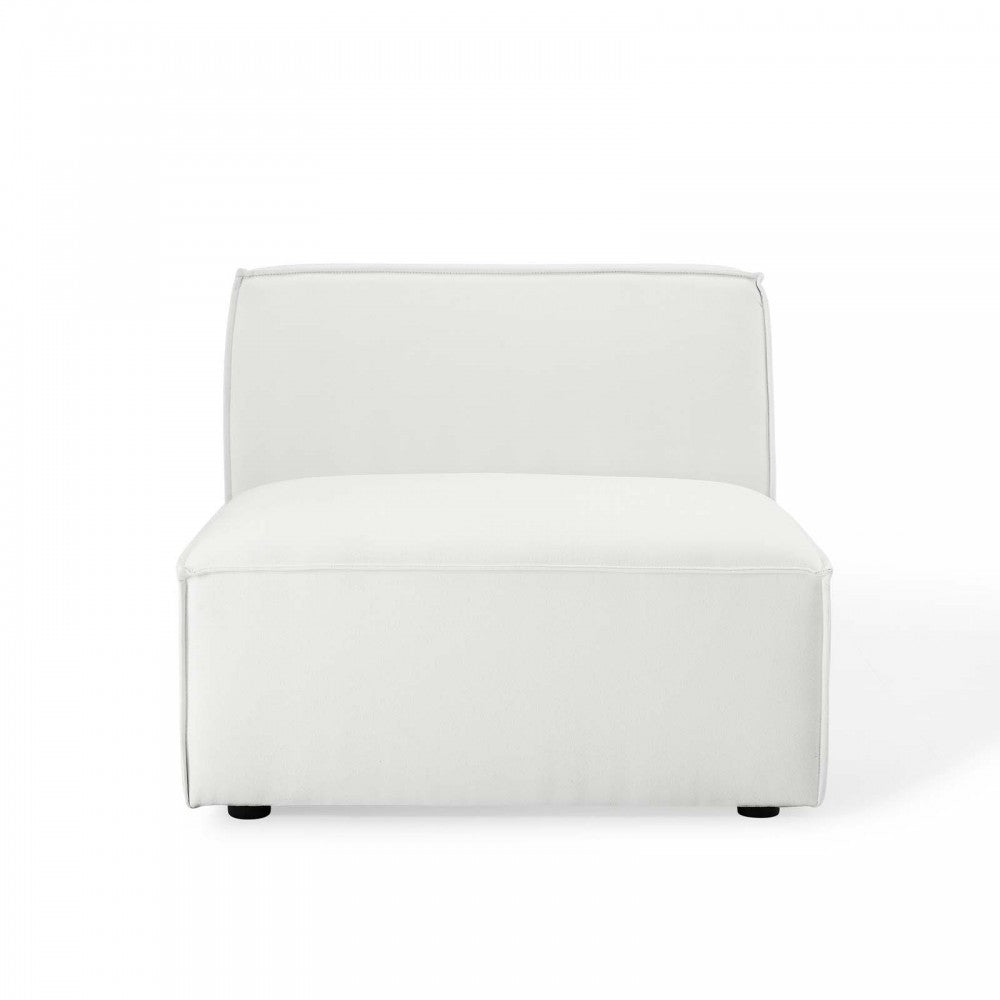 Restore Sectional Sofa Armless Chair, White
