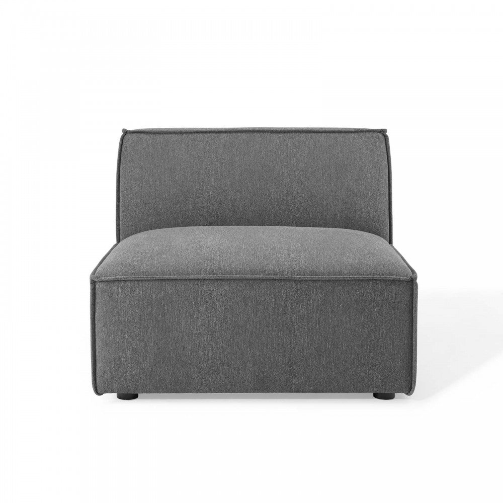 Restore Sectional Sofa Armless Chair, Charcoal