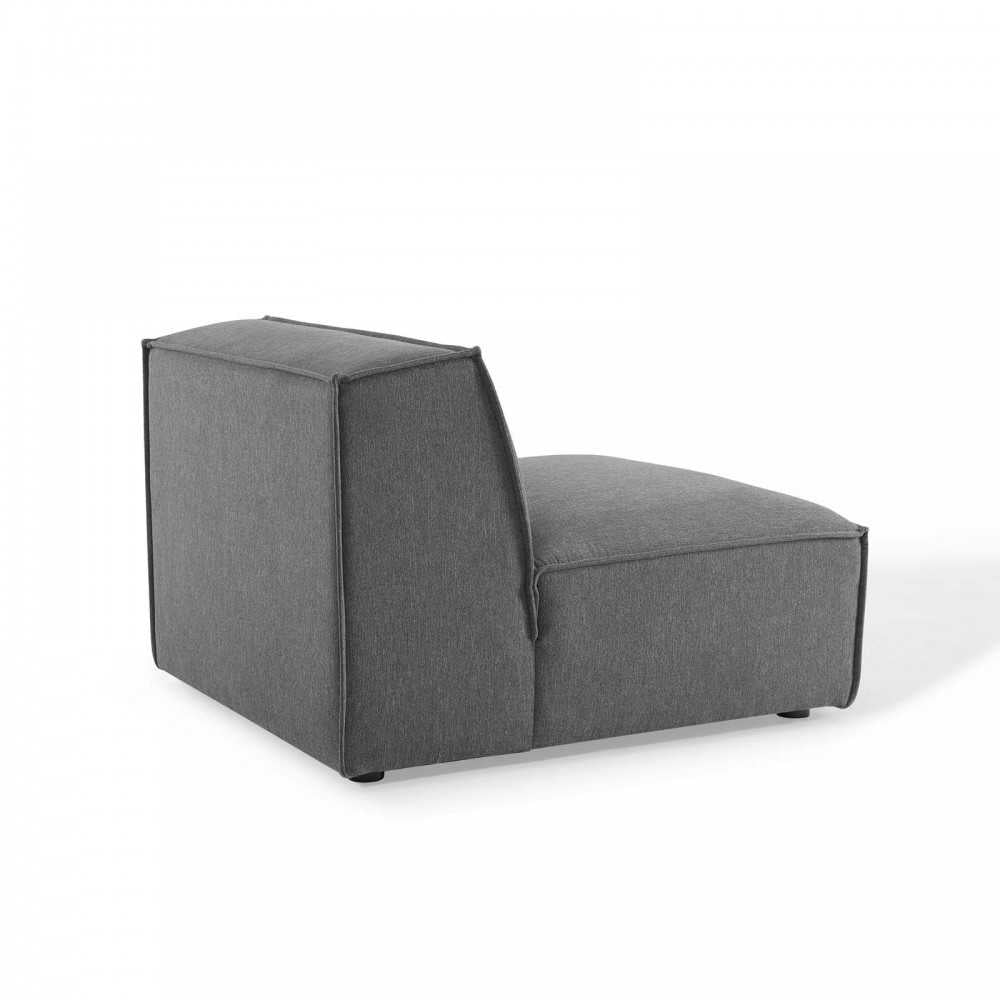 Restore Sectional Sofa Armless Chair, Charcoal