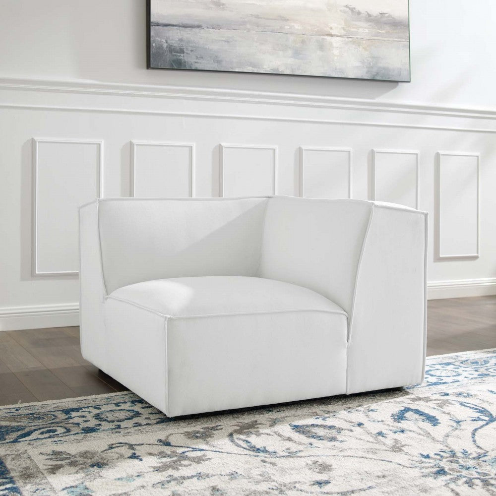 Restore Sectional Sofa Corner Chair, White