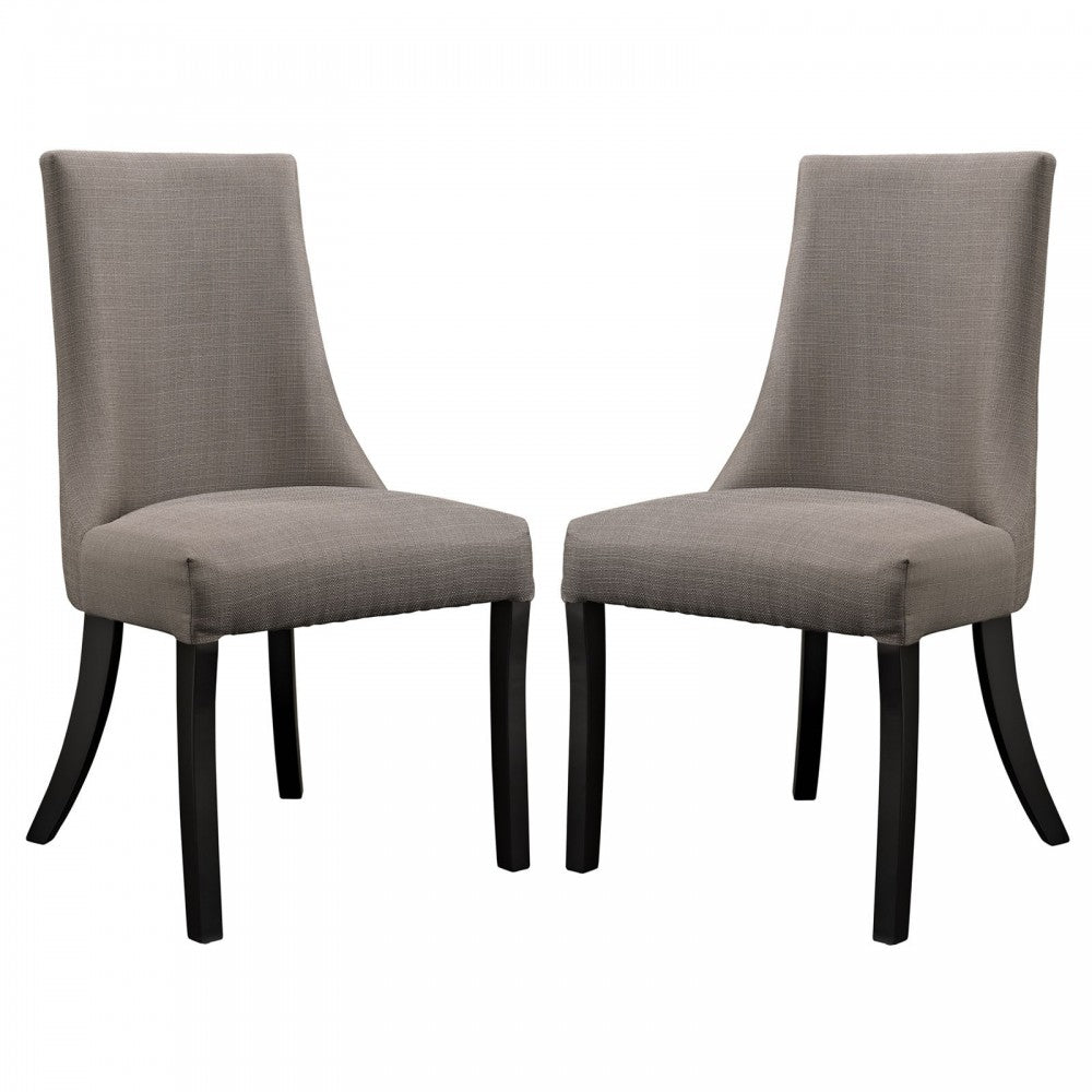 Reverie Dining Side Chair Set of 2, Gray