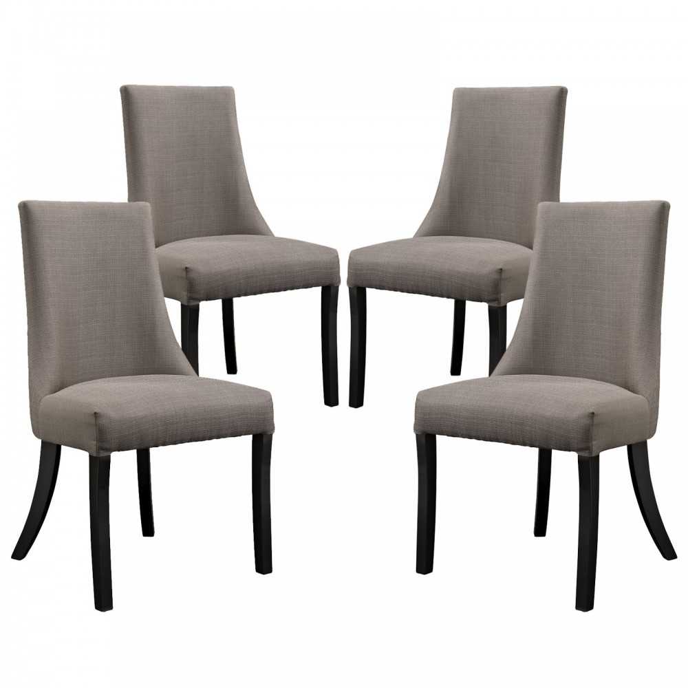 Reverie Dining Side Chair Set of 4, Gray