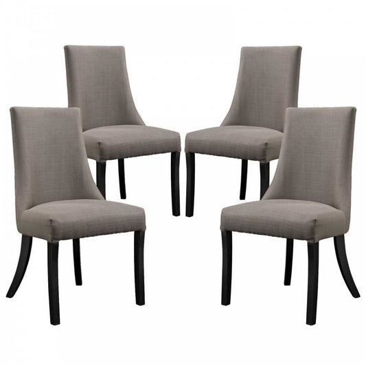 Reverie Dining Side Chair Set of 4, Gray
