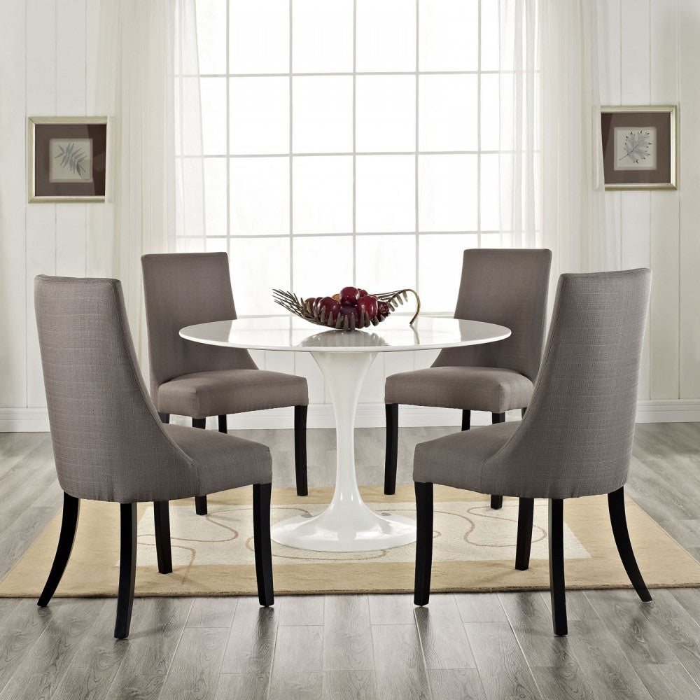 Reverie Dining Side Chair Set of 4, Gray
