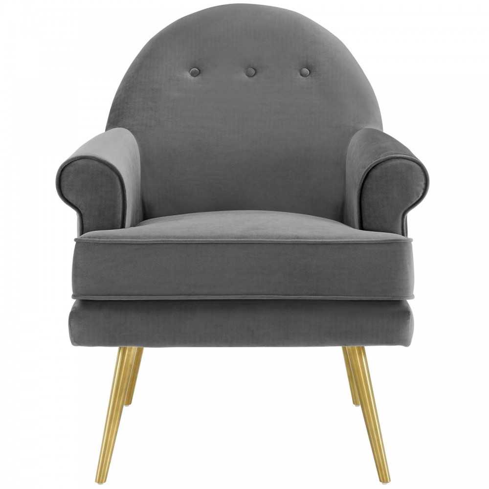 Revive Armchair Performance Velvet Set of 2, Gray