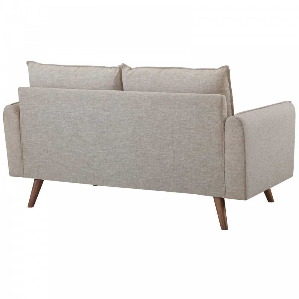 Revive Upholstered Fabric Sofa and Loveseat Set, Beige