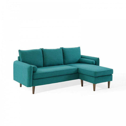 Revive Upholstered Right or Left Sectional Sofa, Teal