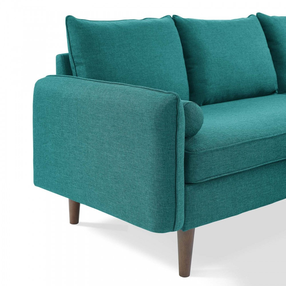 Revive Upholstered Right or Left Sectional Sofa, Teal
