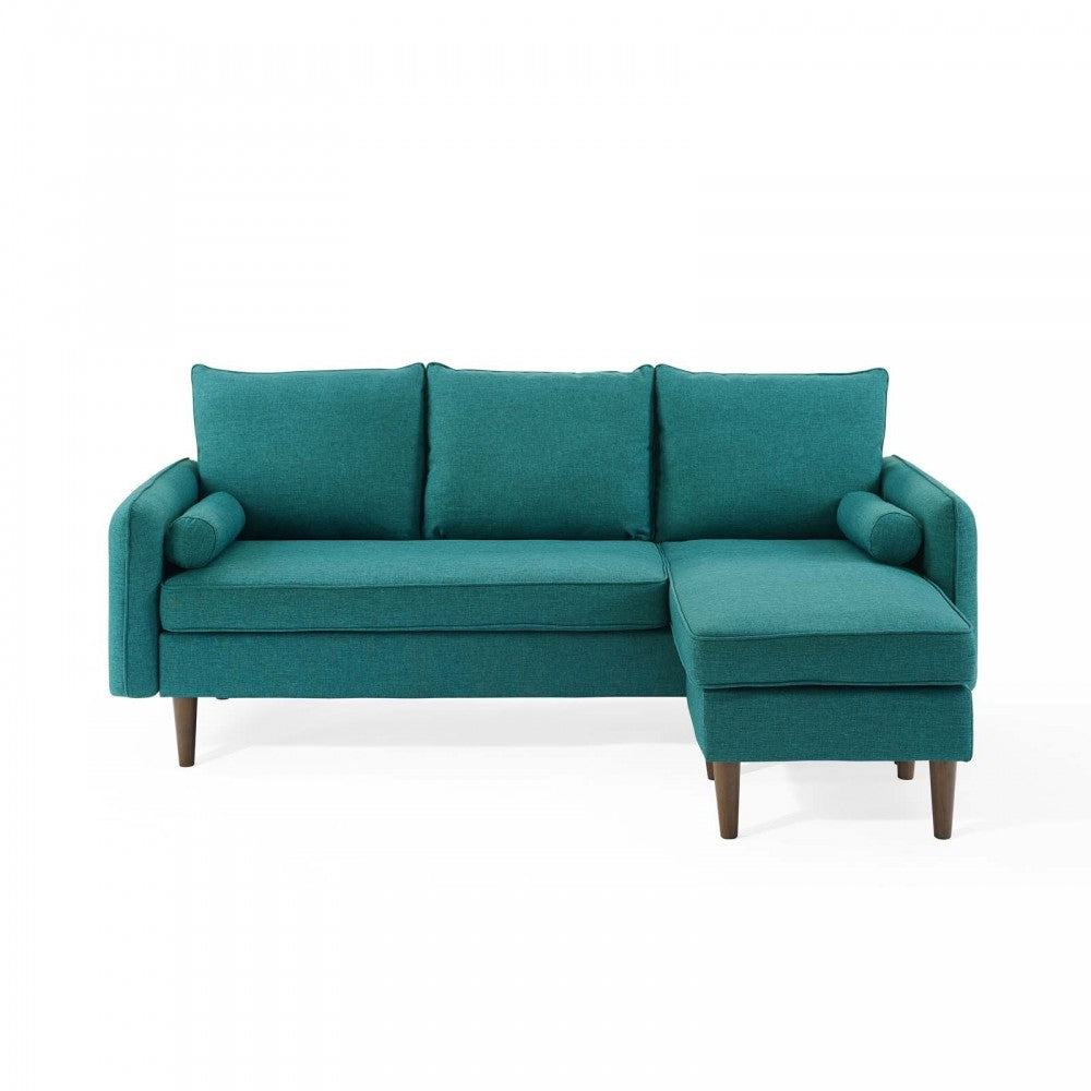 Revive Upholstered Right or Left Sectional Sofa, Teal