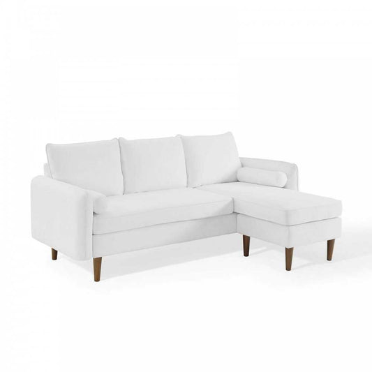 Revive Upholstered Right or Left Sectional Sofa, White