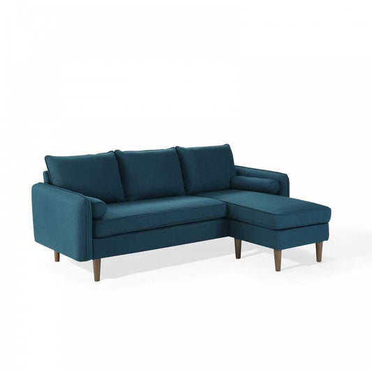 Revive Upholstered Right or Left Sectional Sofa, Azure