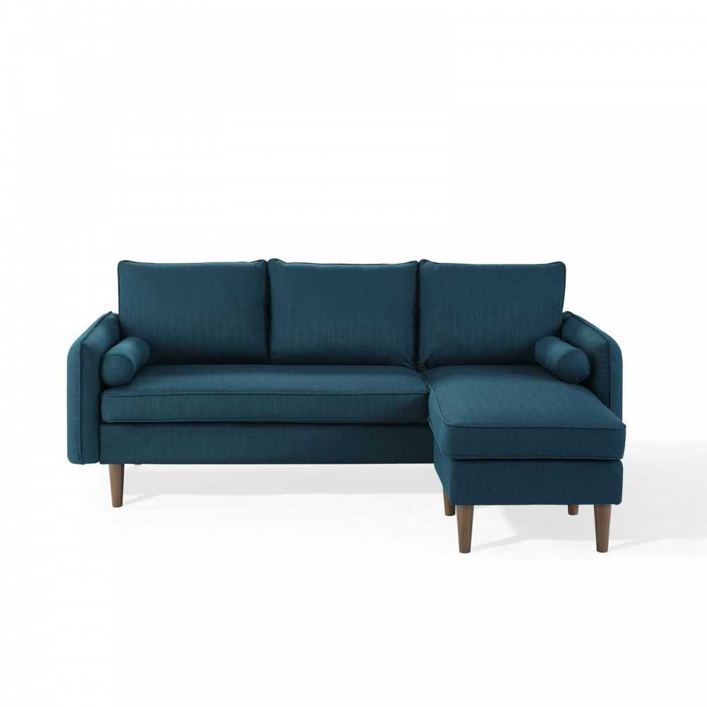 Revive Upholstered Right or Left Sectional Sofa, Azure